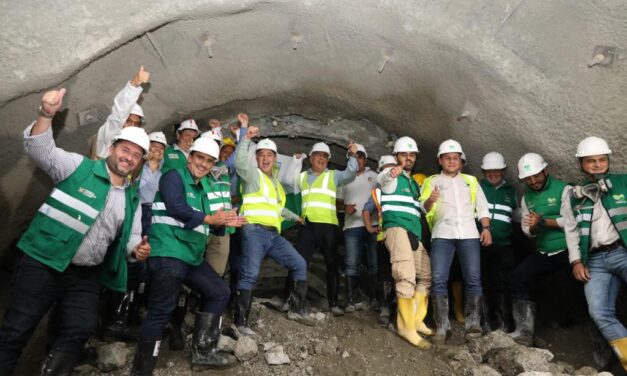 Se concreta un hito en la construcción del Túnel Guillermo Gaviria Echeverri: este jueves 2 de marzo se alcanzó el cale de la galería de rescate
