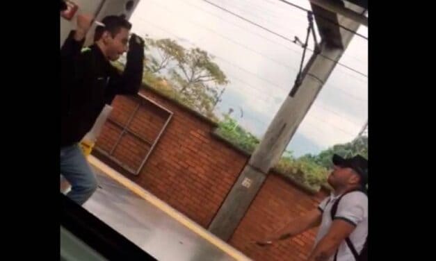 Dos hombres se sacaron cuchillo dentro de una estación del metro