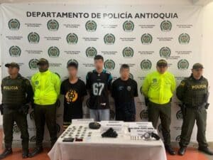Capturados por usar menores para la comisión de delitos en Urrao