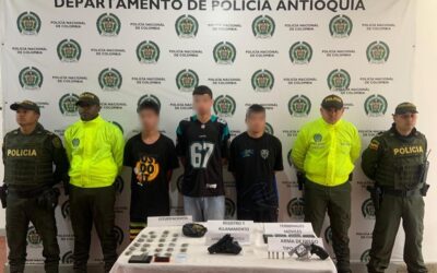 Capturados por usar menores para la comisión de delitos en Urrao