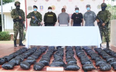 Autoridades incautaron 170 kilos de coca en el Bajo Cauca