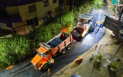 En los corregimientos de Medellín también se fortalecen acciones para el mejoramiento de la malla vial