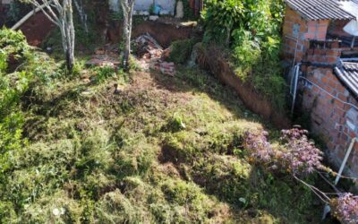 40 viviendas están en riesgo de deslizamiento en Santa Bárbara