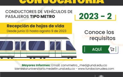 ¡Únete a la Ruta de Oportunidades! Convocatoria Conductores de Metro 2023-02