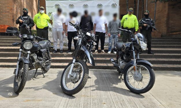 ¡Duro con los ladrones! Desarticulan banda de atracadores en Bello, dedicados a robar motos en Bello