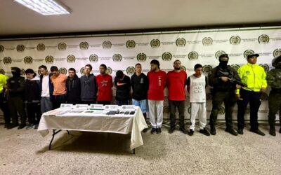 Capturan a 11 personas en Itagüí por venta de estupefacientes: rentas criminales superarían los $200 millones