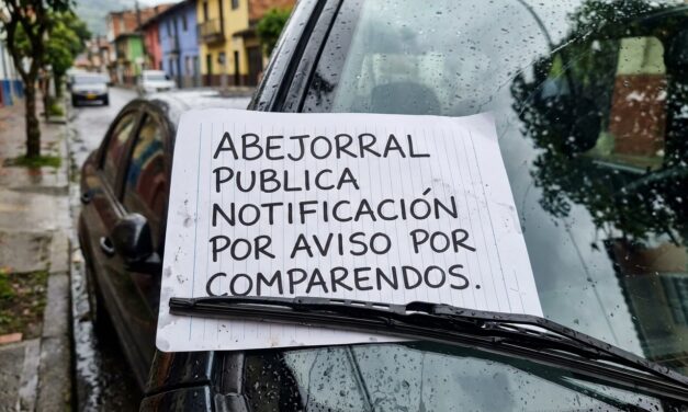 Abejorral publica notificación por aviso por comparendos