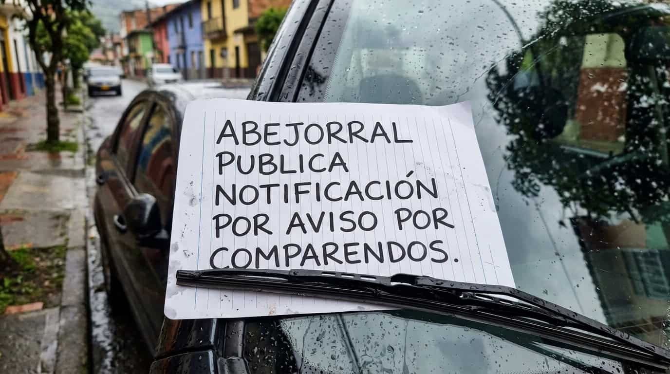 Abejorral publica notificación por aviso por comparendos