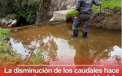 El Carmen de Viboral alerta por caída del 33% en caudales del acueducto urbano