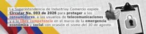 SIC expide circular contra alzas injustificadas y cobros en telecom