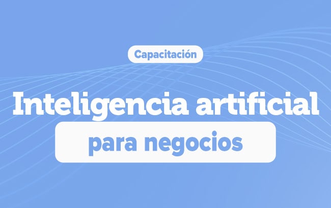 Captura de la publicación de IA para negocios en el sitio de CCMMNA