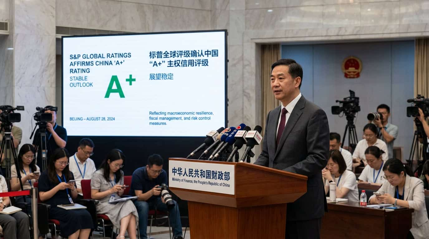 imagen de referencia de la noticia: S&P mantiene en A+ la calificación soberana de China