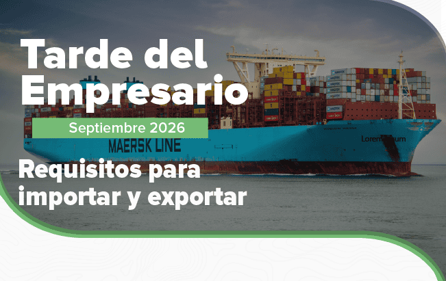 Convocatoria sobre importar y exportar para una capacitación virtual empresarial