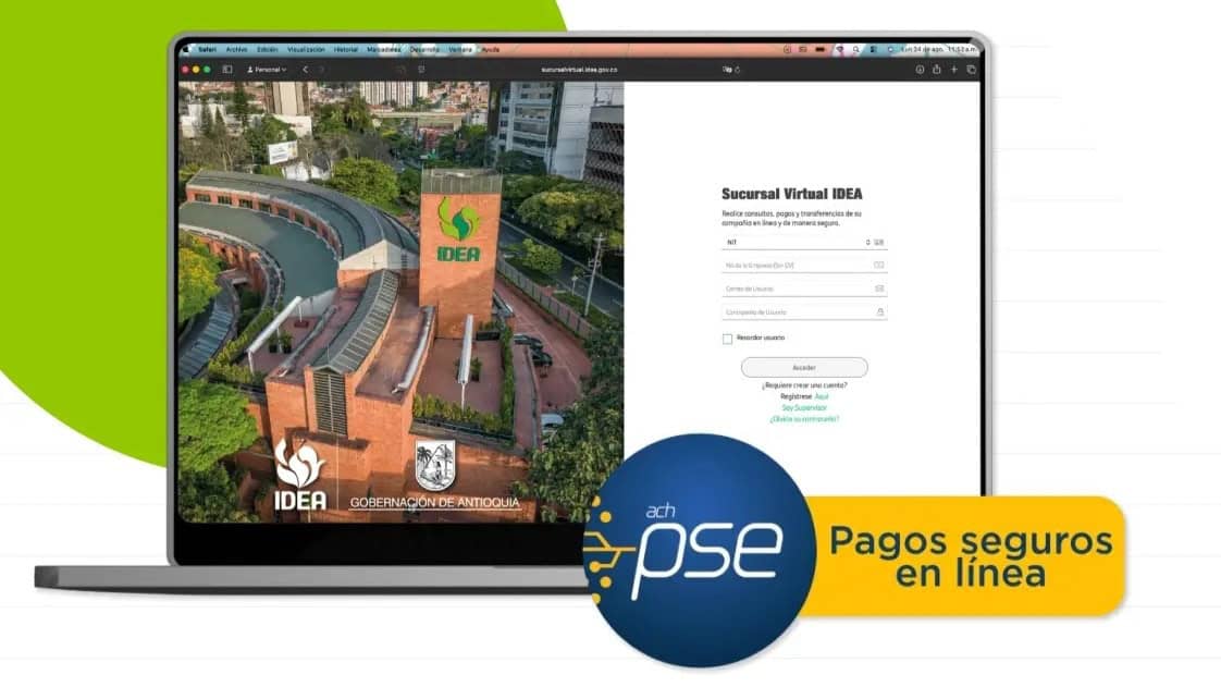 Anuncio institucional sobre pagos por PSE habilitados por el IDEA