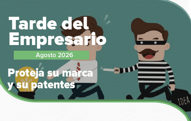 Imagen de convocatoria al registro de marcas en una jornada virtual de la CCMMNA