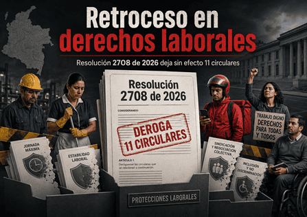 Desmonte de derechos laborales genera alarma en Colombia