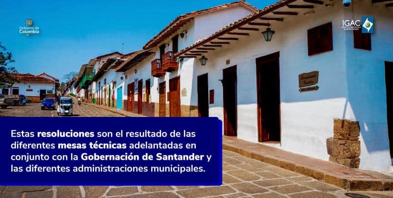 Imagen de referencia sobre avalúos en Santander y la entrega de resoluciones del IGAC