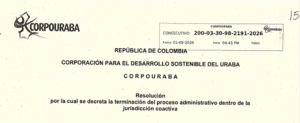 CORPOURABÁ cita a 29 personas y entidades para notificación personal
