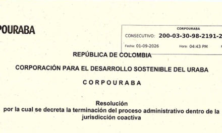 CORPOURABÁ cita a 29 personas y entidades para notificación personal