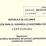 CORPOURABÁ cita a 20 personas y entidades para notificación personal