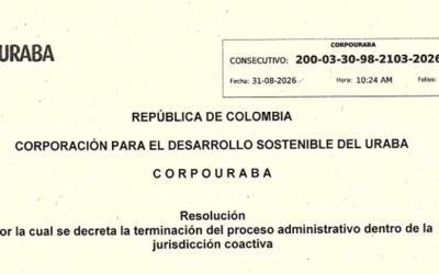 CORPOURABÁ cita a 20 personas y entidades para notificación personal