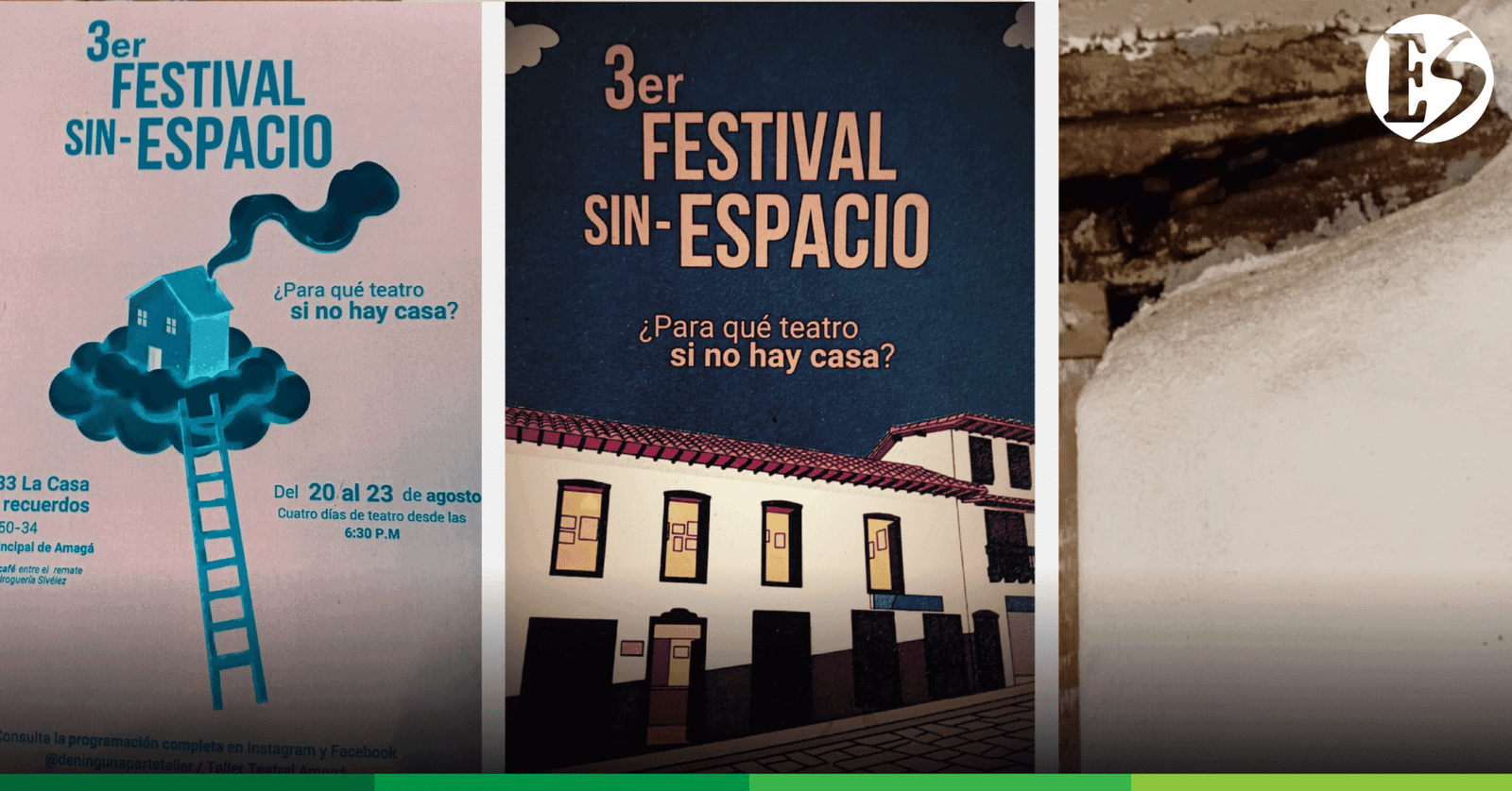 Público hace fila para entrar al Festival de Teatro en una casa patrimonial de Amagá