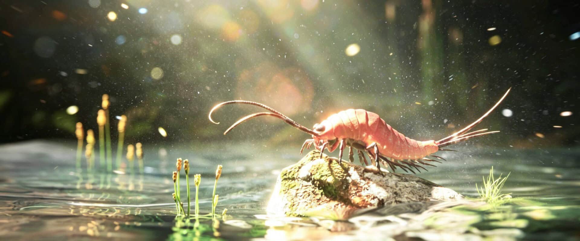 Ilustración del fósil de insecto Chosha praecursor hallado en Texas