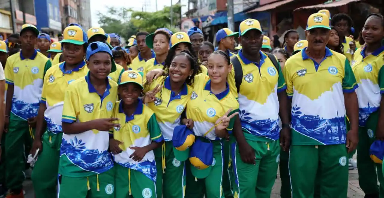 Inauguración de los Juegos de Urabá en el estadio John Jairo Tréllez de Turbo