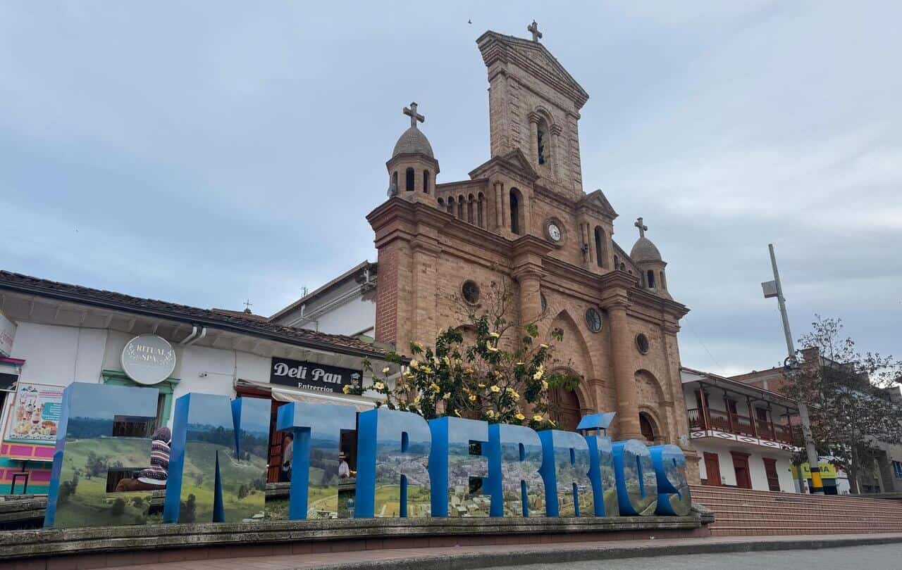 Vista de Entrerríos, sede de los Juegos Departamentales del Norte y Bajo Cauca
