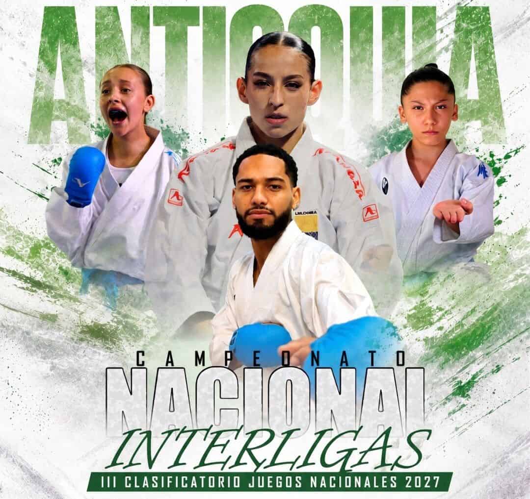Imagen promocional del Nacional Interligas de karate do en Medellín