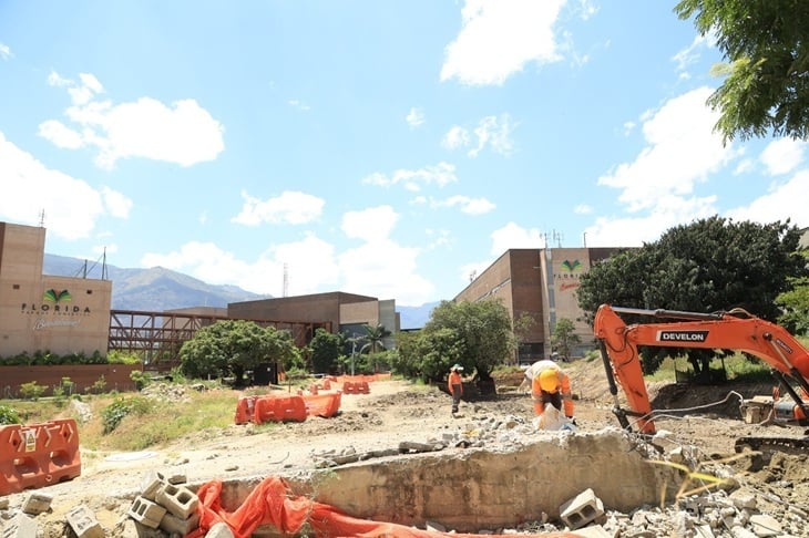 Obras del patio taller del Metro de la 80 en el sector de Pilarica con cierres viales en Medellín