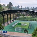 Rionegro pone en servicio la renovada placa polideportiva Cuatro Esquinas La Lela