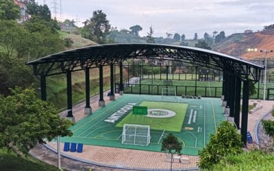 Rionegro pone en servicio la renovada placa polideportiva Cuatro Esquinas La Lela