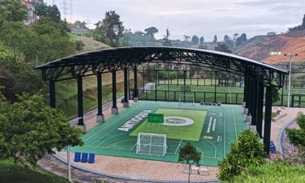 Rionegro pone en servicio la renovada placa polideportiva Cuatro Esquinas La Lela