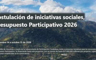 Girardota abre convocatoria de Presupuesto Participativo para seis proyectos ciudadanos