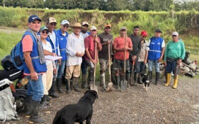Quebrada El Guineo recibe 500 árboles en reforestación