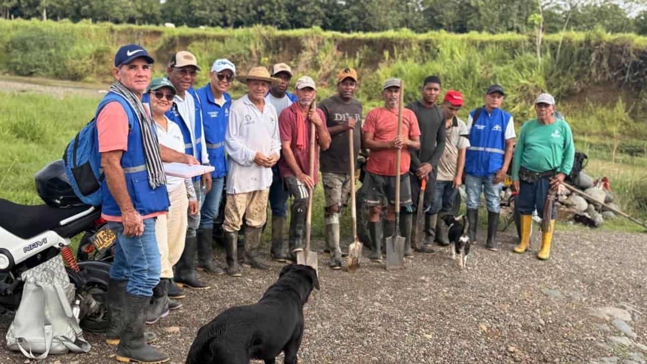Referencia gráfica de la jornada en la quebrada El Guineo