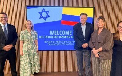 Colombia acuerda con Israel capacitación en riego y reúso de agua para el agro