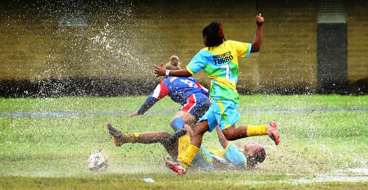Deportistas en los Juegos Departamentales de Urabá disputados en Turbo