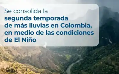 Lluvias en Colombia seguirán pese al avance de El Niño