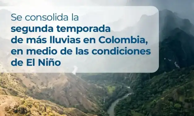 Lluvias en Colombia seguirán pese al avance de El Niño
