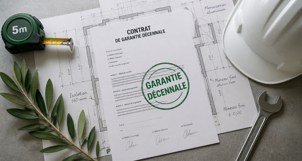 travauxnow garantie décennale contrat bureau architecte