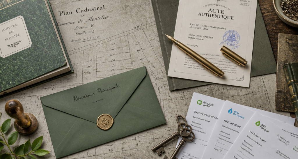 vente residence principale impots documents notaire