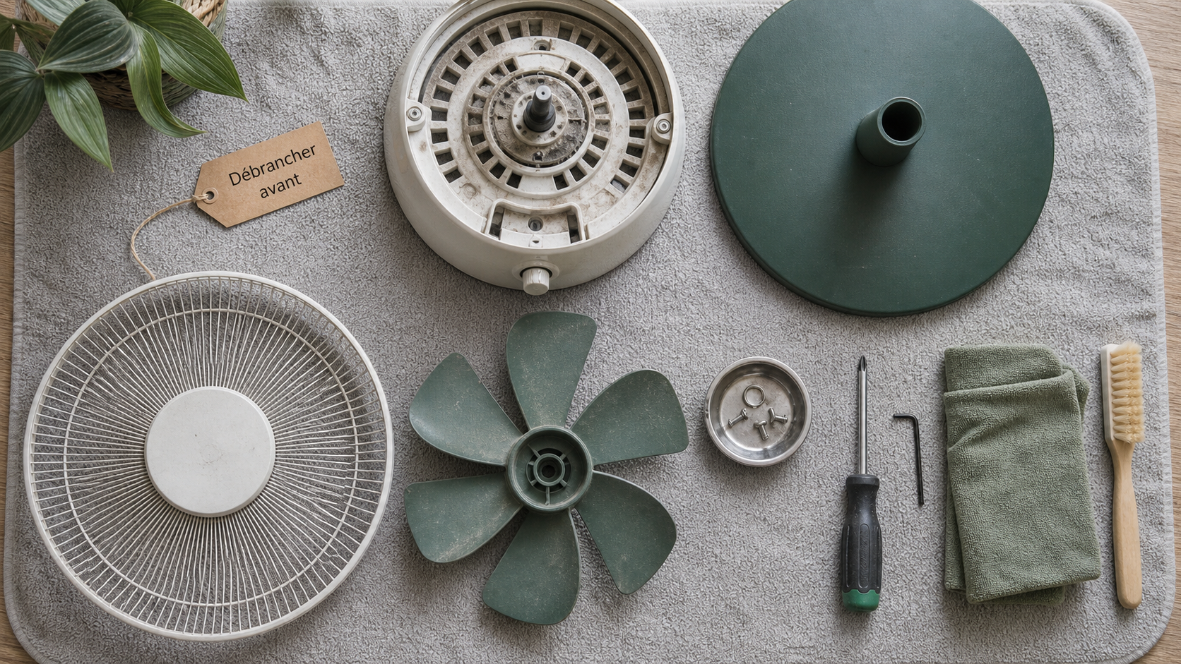 Comment demonter un ventilateur sur pied sans tordre la grille