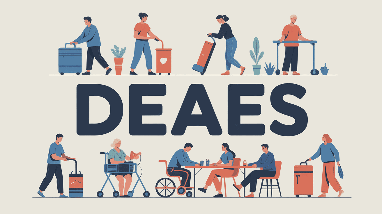 Illustration professionnel DEAES aidant