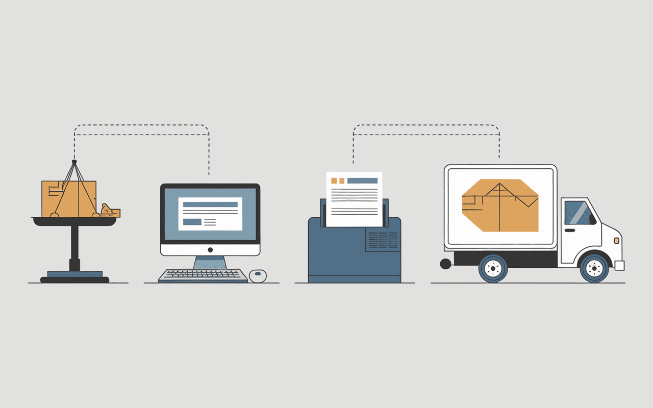 Processus d'envoi Packlink en étapes