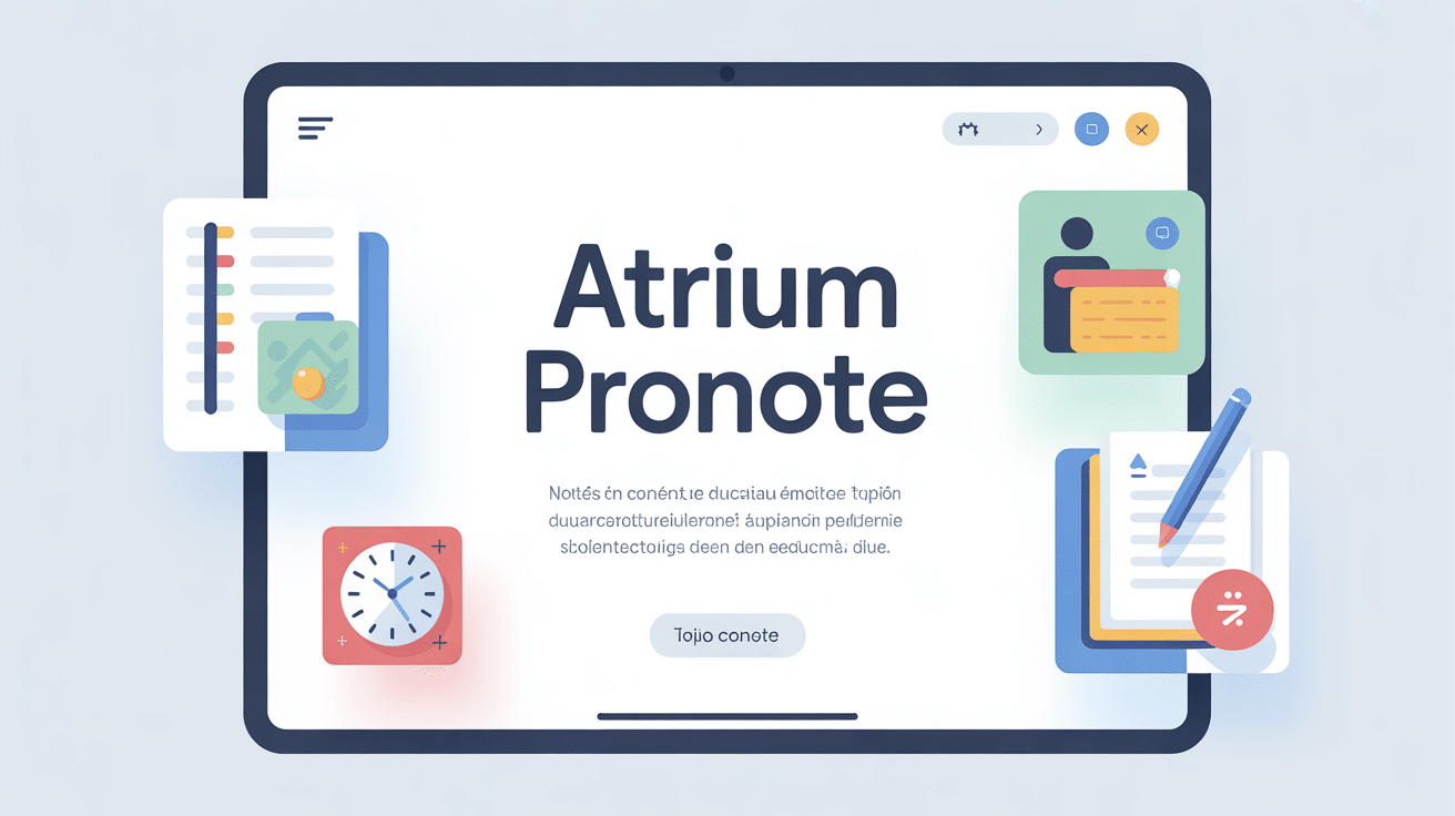 interface moderne atrium pronote application educative