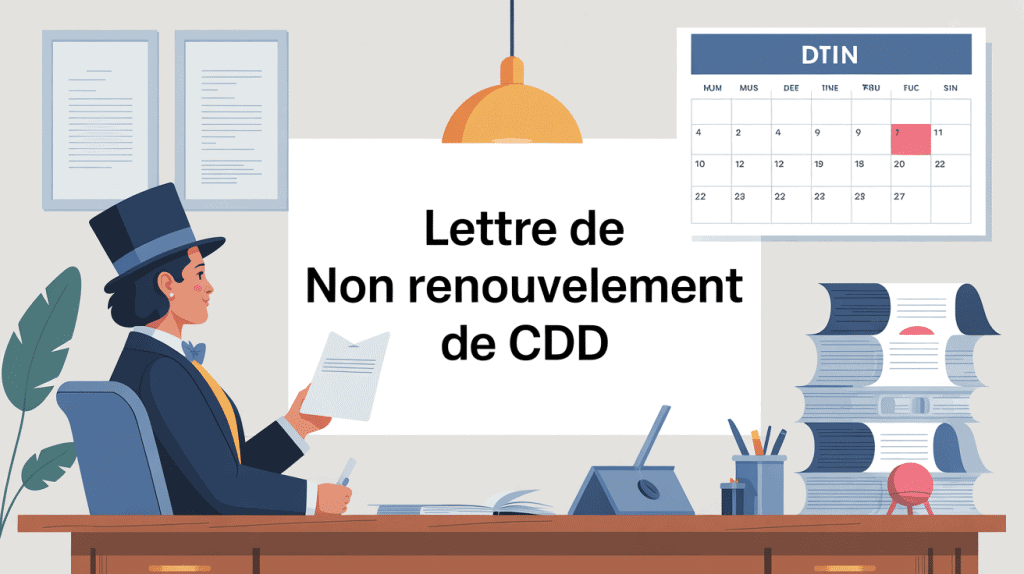 Personne en costume tenant une lettre pour non renouvellement de cdd par le salarié