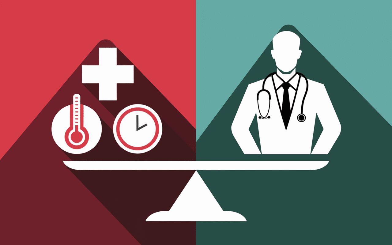 Illustration consultation médicale pour infection urinaire