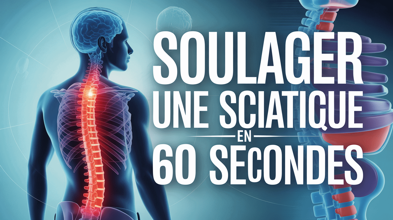 Silhouette sciatique rouge